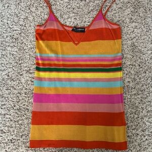 Dolce & Gabbana Red and Orange Fitted Camisole